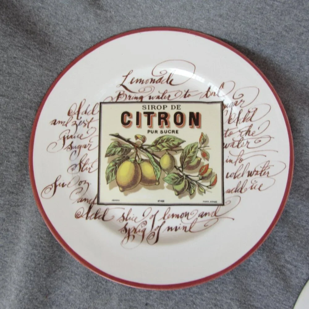 Williams Sonoma Rosanna Italy fruit plates set of 6 (W3262)
